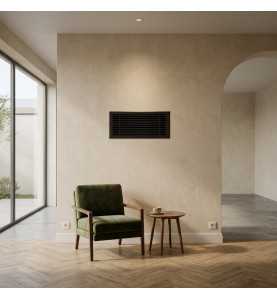 Grille soufflage linéaire 500x150 noire