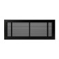 Grille soufflage linéaire 500x150 noire