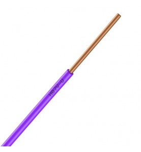 Nexans - 01225012 - Bobine de fil électrique 1,5mm Violet Long 100m [ H07V-U PASSEO 1 ]