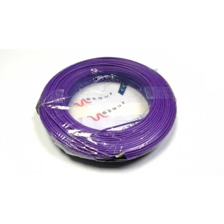 Nexans - 01225012 - Bobine de fil électrique 1,5mm Violet Long 100m [ H07V-U PASSEO 1 ]