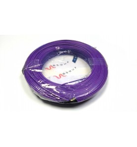 Nexans - 01225012 - Bobine de fil électrique 1,5mm Violet Long 100m [ H07V-U PASSEO 1 ]