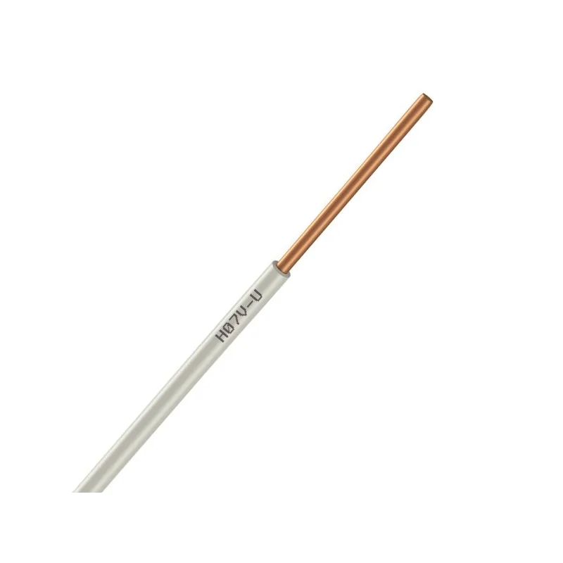 Nexans - 01225020 - Bobine de fil électrique 1,5mm Ivoire Long 100m [ H07V-U PASSEO 1 ]