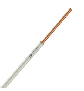 Nexans - 01225020 - Bobine de fil électrique 1,5mm Ivoire Long 100m [ H07V-U PASSEO 1 ]