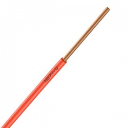 Nexans - 01225053 - Bobine de fil électrique 2,5mm Orange Long 100m [ H07V-U PASSEO 1 ]
