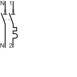 Hager - MFN710 - Disjoncteur 1P+N 3kA C10A 1 Module