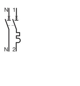 Hager - MFS702 - Disjoncteur 1P+N 3kA C2A SanVis 1M
