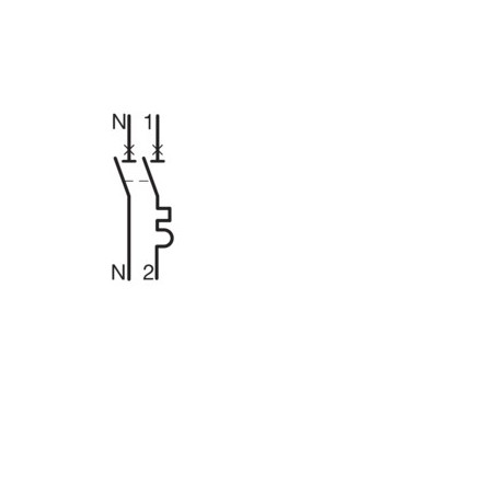 Hager | Disjoncteur MFS706 1P+N 3kA C6A SanVis 1M