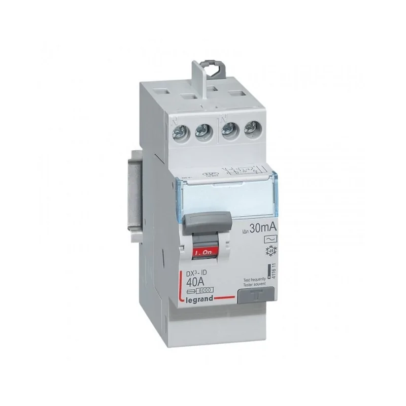 Legrand 411611- Interrupteur différentiel vis/vis 40A 230VAC 2 modules
