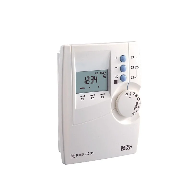 Delta Dore - 6051101 - Driver 230 CPL Programmateur courant porteur 3 zones